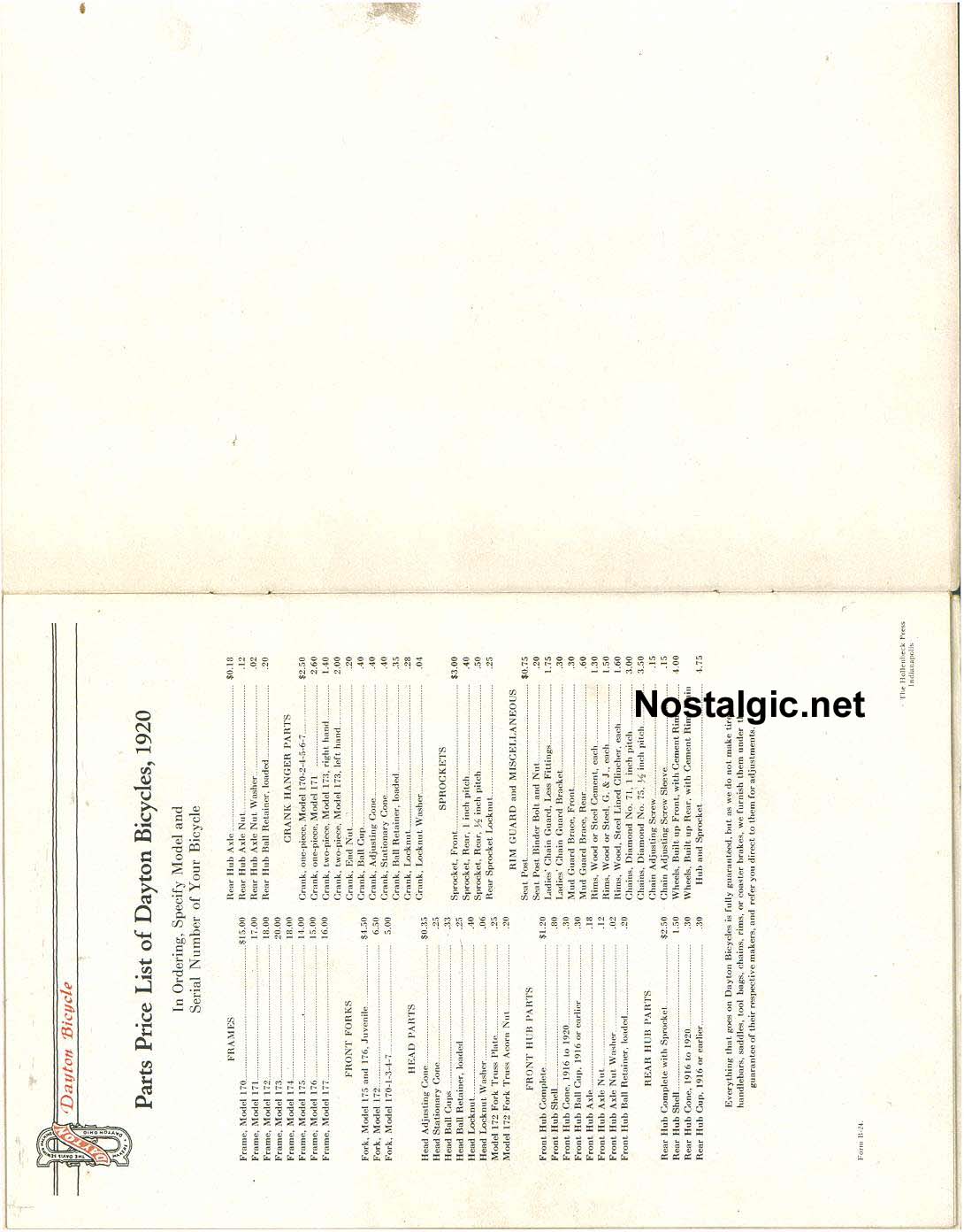 1920 Dayton Catalog Picture 10 Dave's Vintage Bicycles